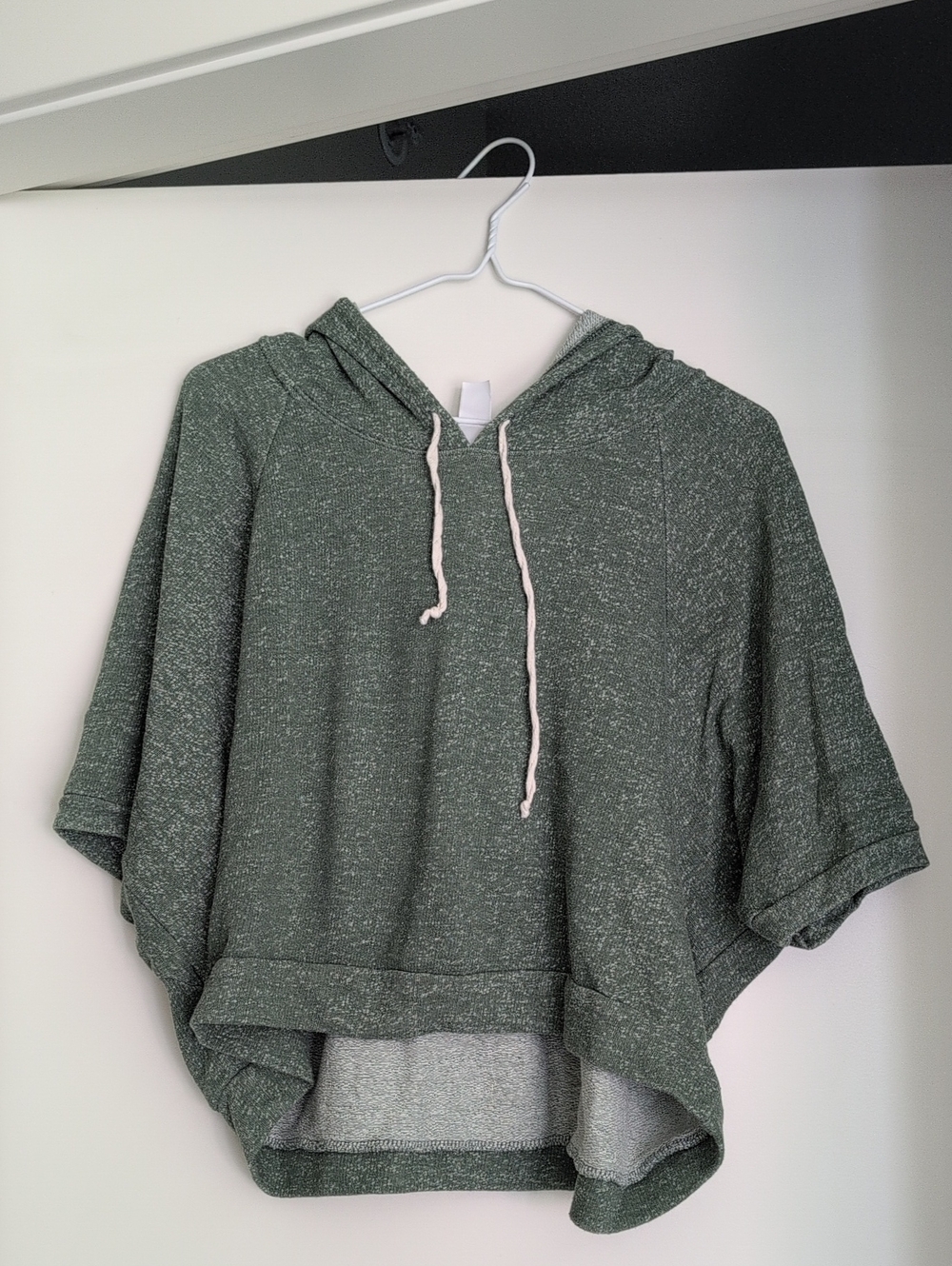 Women's Heather Olive Hooded Pullover Sweatshirt